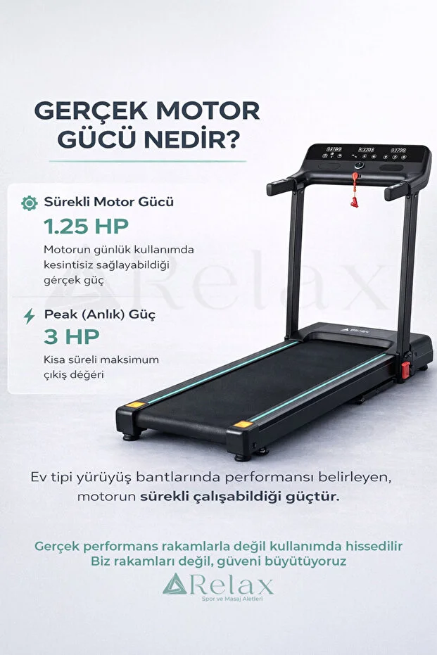 Relax Bluetooth Bağlantılı Hidrolik Katlanabilir 145 kg Yürüme ve Koşu Bandı 2 Yıl Garantili RL-920